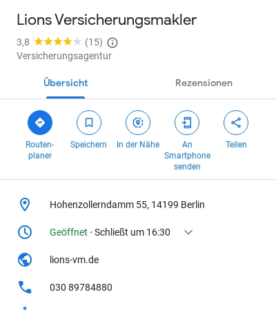 06 Lions Versicherungsmakler eK vorher