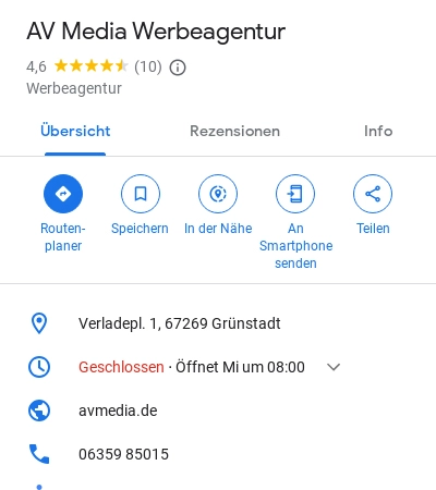 12 AV Media Werbeagentur eK vorher