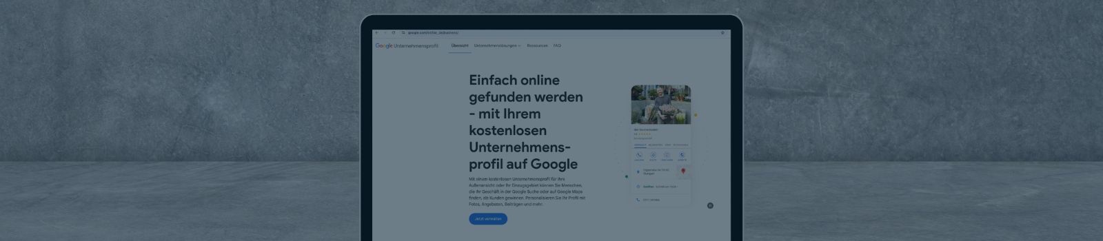 Google Unternehmensprofil optimieren Titelbild